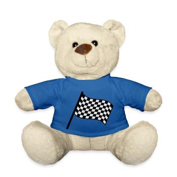 racing_flag - Nounours - bleu roi - Devant