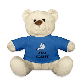 stay classy Katze Geschenkidee Geschenk - Teddy - Königsblau - Vorne