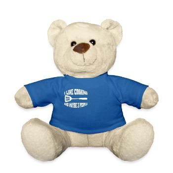 Cuisine Boulanger Chef Drôle Cadeau Hobby Chef - Nounours - bleu roi - Devant