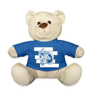 Triathlon Natation Bike Run Marathon - Nounours - bleu roi - Devant