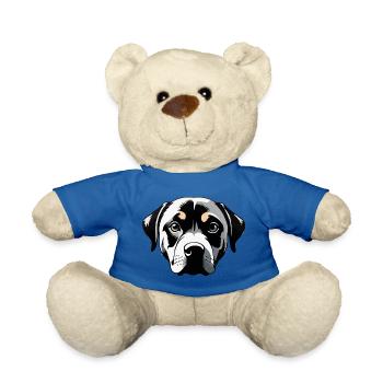 Labrador Retriever Kopf - Pet Dog Sticker - Teddy - Königsblau - Vorne