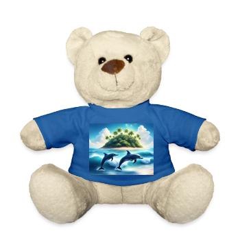 Tanz der Delfine – Tropische Inselträume - Teddy - Königsblau - Vorne