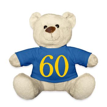 60. 60 JAHRE. 60-JÄHRIGES JUBILÄUM. 60. GEBURTSTAG. - Teddy - Königsblau - Vorne