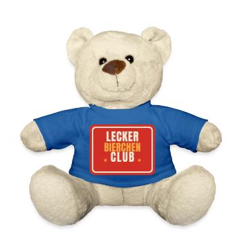 Lecker Bierchen Club Bier Team lustiger Spruch - Teddy - Königsblau - Vorne