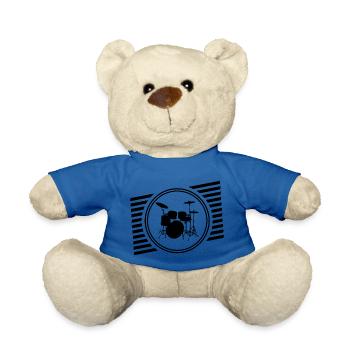 Drums - Teddy Bear - royal blue - Front