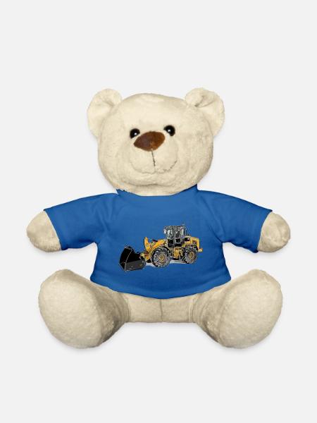 Radlader Groß Farbig wheel loader Schaufellader - Teddy - Königsblau