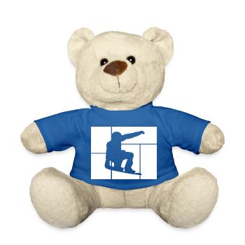 Snowboard Snowboarder - Teddy - Königsblau - Vorne