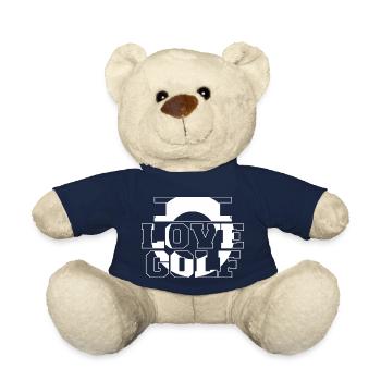 golfcoach golfer golf course birthday present - Teddy Bear - french navy - Front