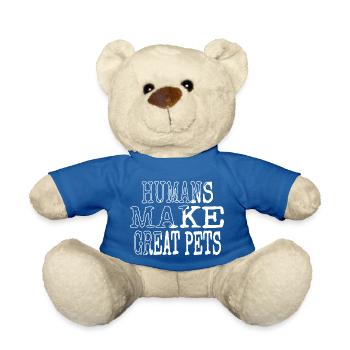 birthday joke birthday present alien spacecraft - Teddy Bear - royal blue - Front