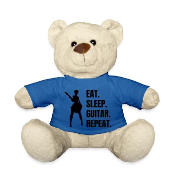 Gitarrist Musik Gitarristin Band Gitarre Musiker - Teddy - Königsblau - Vorne