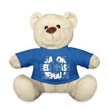 witzig spaß lustig geschenk lustiger spruch - Teddy - Königsblau - Vorne