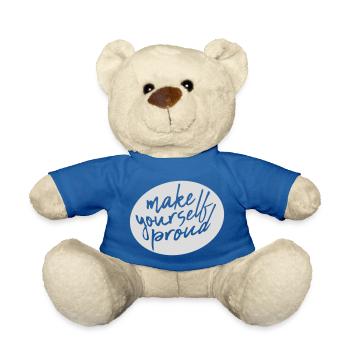 make yourself proud Zitat - Teddy - Königsblau - Vorne