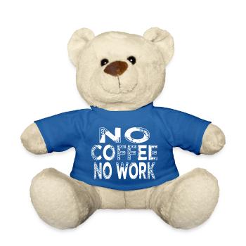 Fun Morning Milk Citation Awesome Funny Office - Nounours - bleu roi - Devant