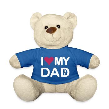 I love my Dad I love my Daddy - Teddy - Königsblau - Vorne