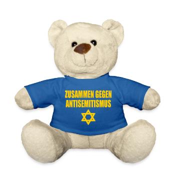 zusammen gegen antisemitismus - Teddy - Königsblau - Vorne