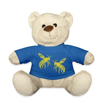Bee Wasp - Teddy Bear - royal blue - Front