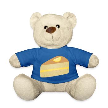 Zitronenscheibe Mohnkuchen Dessert Zitrus - Teddy - Königsblau - Vorne