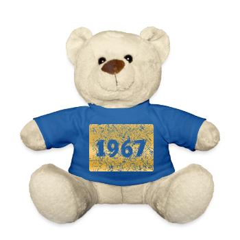 Numéro 1967 - Nounours - bleu roi - Devant