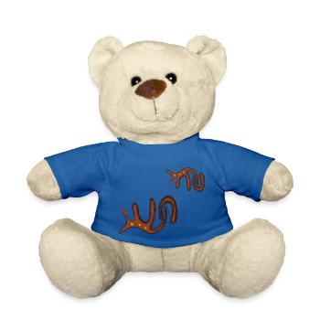 cave painting - Teddy Bear - royal blue - Front