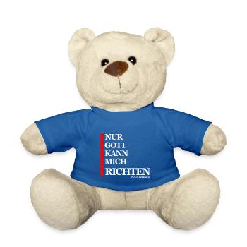 Nur Gott kann mich Richten - Bat Germany - - Teddy - Königsblau - Vorne