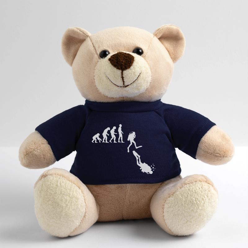 Tauchen Evolution Taucher Lustig Geschenk Teddy