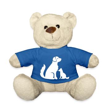Chien chien - Nounours - bleu roi - Devant