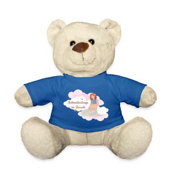 Geschenk für Schwangere 💗 Schmetterlinge im Bauch - Teddy - Königsblau - Vorne