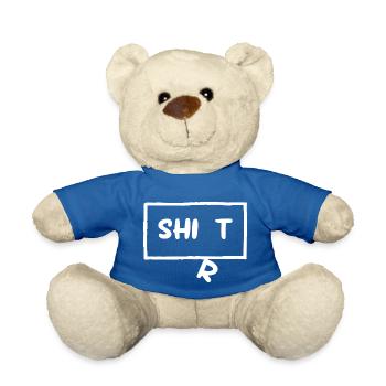 Shit Shirt Funny Fun - Teddy Bear - royal blue - Front
