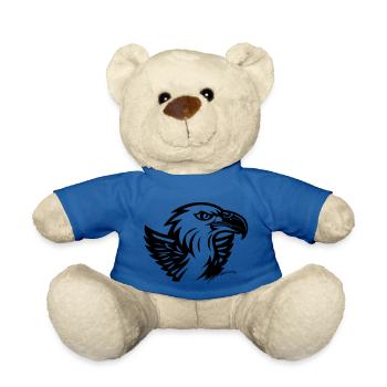 tête d'aigle avec petites ailes - Nounours - bleu roi - Devant