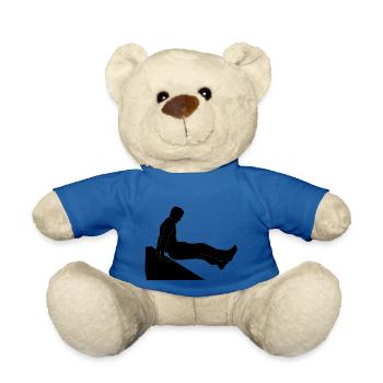 Dash parkour jump skill - Teddy Bear - royal blue - Front