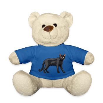 Chat mignon Bombay - Chat Sticker - Nounours - bleu roi - Devant