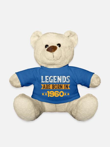 Birthday born in 1960 - Teddy - Königsblau