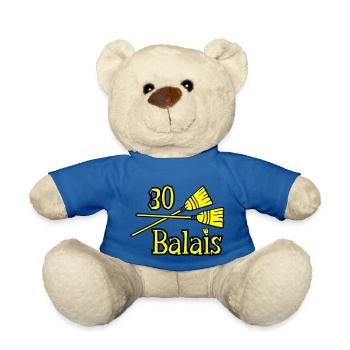 30 years brooms - Teddy Bear - royal blue - Front