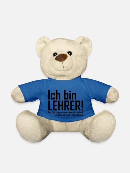 lehrer - Teddy - Königsblau