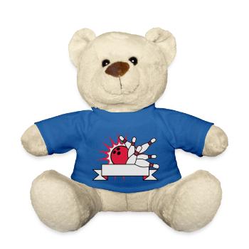 banner text feld schreiben name leere fläche bowli - Teddy - Königsblau - Vorne