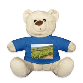 Weinfelder Weinberge Elsass Frankreich Poster - Teddy - Königsblau - Vorne