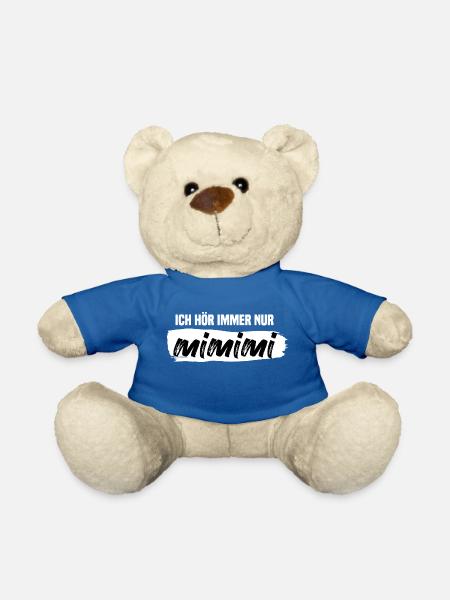 MiMiMi Statement Lustiges Geschenk - Teddy - Königsblau