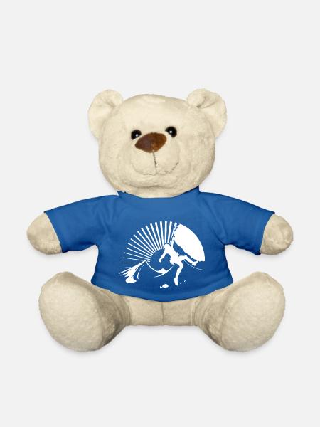 Berge Kletterer Natur Abenteuer - Teddy - Königsblau