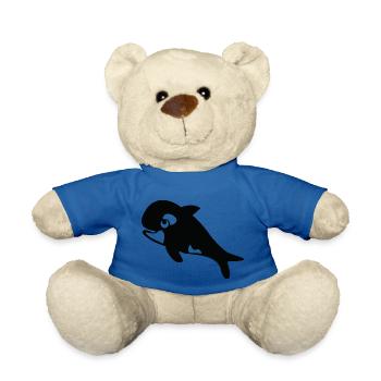 Killer whale - Teddy Bear - royal blue - Front
