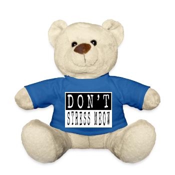 drôles dictons geek noir cadeau génial - Nounours - bleu roi - Devant