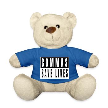 Writer Books Literature Cycling Jokes Literary - Teddy Bear - royal blue - Front