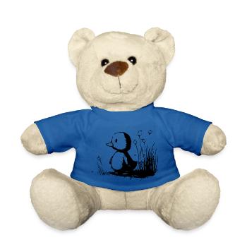 Bako le petit canard - Nounours - bleu roi - Devant