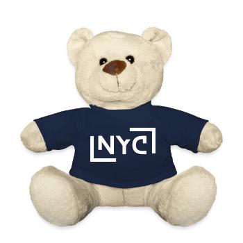 Future City Design – 3-digit - NYC white - Teddy Bear - french navy - Front