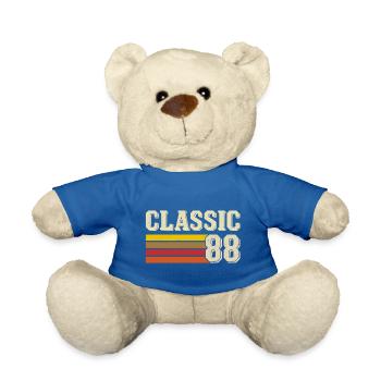 Retro Classic 88 – Né en 1988 Vintage Anniversaire - Nounours - bleu roi - Devant