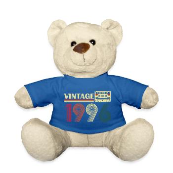 1996 Vintage-Geburtstagsgeschenk Mann Frau - Teddy - Königsblau - Vorne
