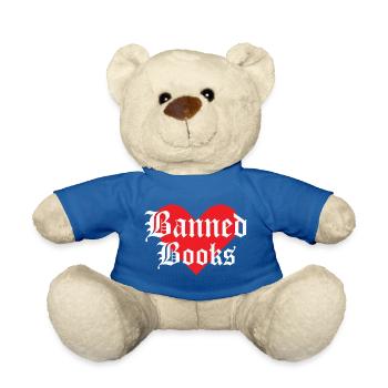Verbotene Bücher Herz-Design - Teddy - Königsblau - Vorne