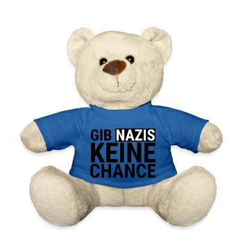 Ne laisse aucune chance aux nazis - Nounours - bleu roi - Devant