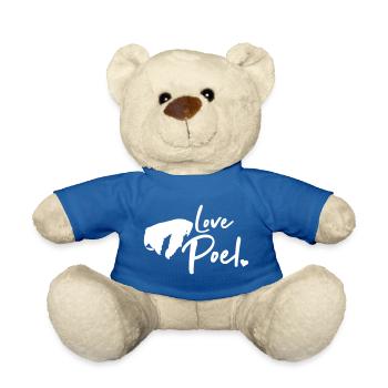 Love Poel - Ostsee Deutschland Insel Silhouette - Teddy - Königsblau - Vorne