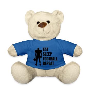 American Footballfan Footballtrainer Football - Teddy - Königsblau - Vorne