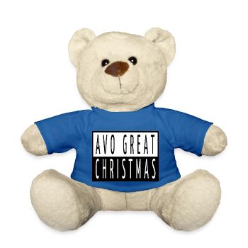 Computer Dino Bike Moon Beach Holiday - Teddy Bear - royal blue - Front